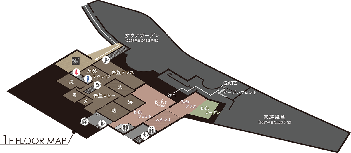1Fのフロアマップ