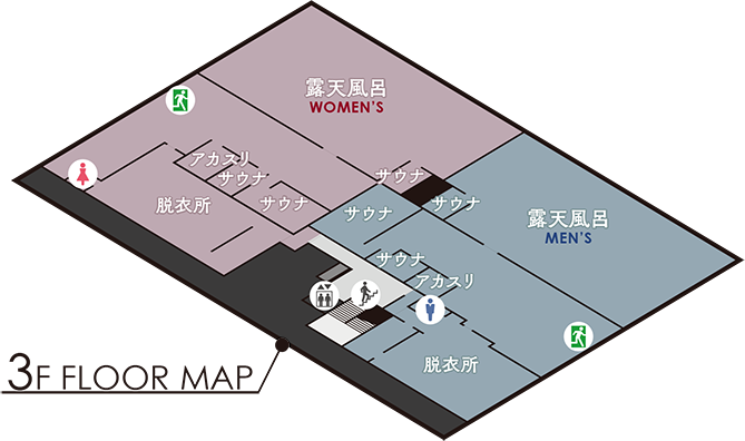 3Fのフロアマップ