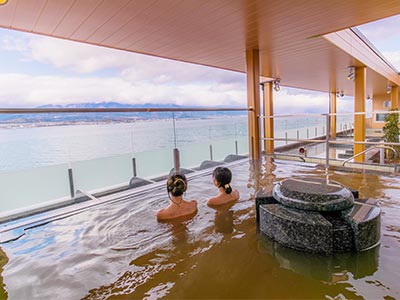 見晴らしのいい温泉露店風呂