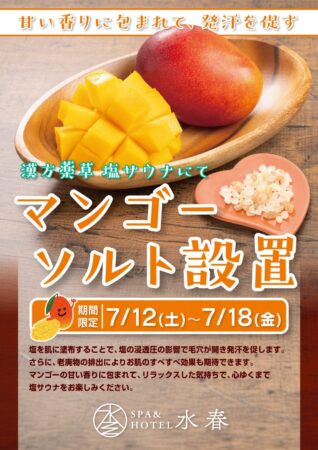 マンゴーソルト設置