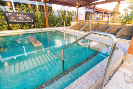 大浴場露天の炭酸泉の写真