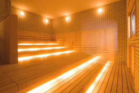 大浴場のタワーサウナの写真