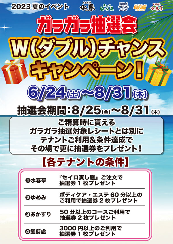 ガラガラ抽選会ダブルチャンスキャンペーン