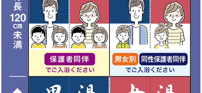 お子様のご入浴についてのお願い