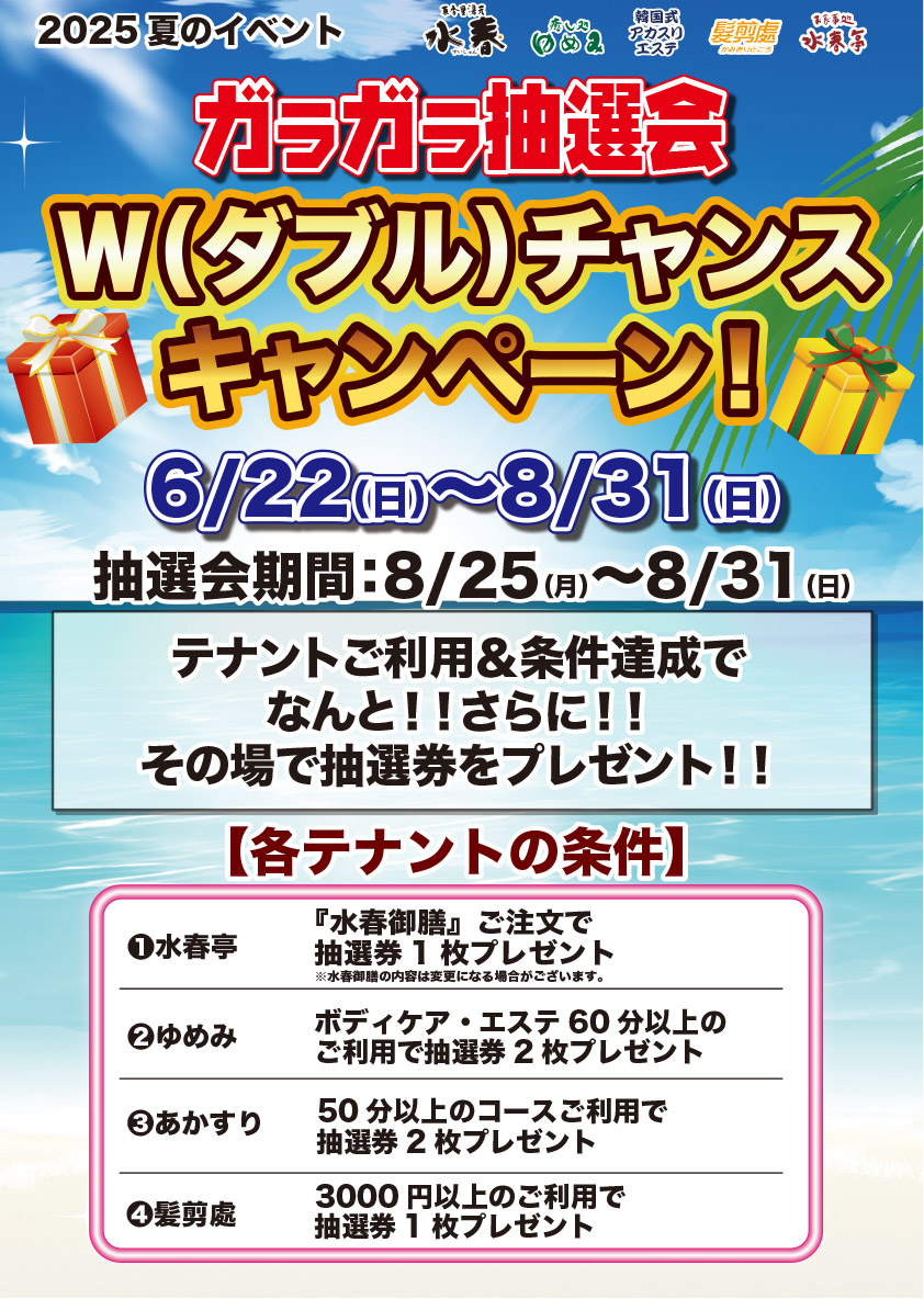 ガラガラ抽選会ダブルチャンスキャンペーン