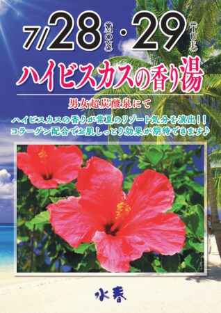 ハイビスカス🌺の香り湯♨