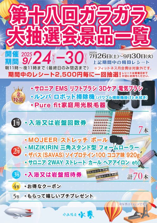 ガラガラ大抽選会