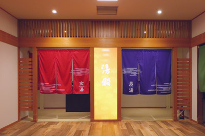 脱衣所入り口の写真