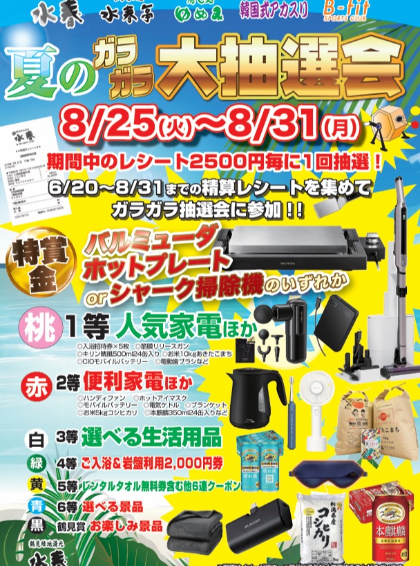 夏のガラガラ大抽選会